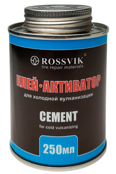 Клей активатор 250 мл (банка с кистью) ROSSVIK