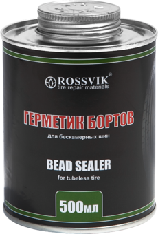 Герметик бортов шин, 500мл (банка с кистью) ROSSVIK