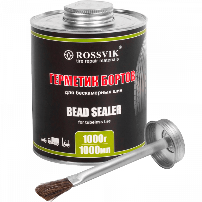 Герметик бортов шин, 1кг (с кистью) ROSSVIK